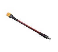 QINZITAO XT60 - Cable adaptador macho a DC5521 soporta corriente de 15 A para gafas FPV y panel solar soporta corriente de 15 A