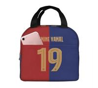 QIOEURYU aisladas Bolsas de almuerzo Unisex Football Star Lunch Food Box Cooler Thermal Bento Box For School Classic vintage gifts for women men