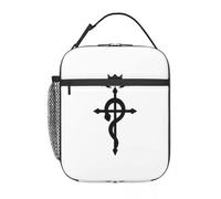 QIOEURYU Bolsa de Almuerzo para Mujeres Hombres Unisex Full Metal Alchemist - Bolsa de almuerzo Flamel Symbol One para Trabajo,Escuela,Viajes,Picnic,Oficina