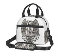 QIOEURYU Bolsa de Almuerzo Unisex Bolsa térmica a prueba de fugas de caja Bento aislada española para viajes de mujeres y niños para Escuela,Picnic