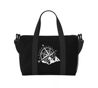 QIOEURYU Bolsa de Viaje Custom Navigate Mountain Adventure Compass Tote Mujer Gran Capacidad Beach Gyms Loisirs al Aire Libre Regalos de vacaciones