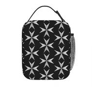 QIOEURYU Bolsa Térmica Caballeros de Cruz Hospitalaria de Malta Cruzadas de Malta Mujeres Niños Cajas portátiles de comida Caja de Comida Térmica Ocio Regalos de Vacaciones