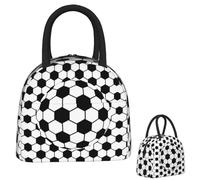 QIOEURYU Bolsas De Almuerzo Aisladas 3D Bolsa De Fútbol Para Mujeres Niños Niñas Cajas De Comida Portátiles Lonchera Térmica Para Picnic Al Aire Libre Escuela