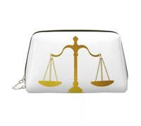 QIOEURYU Bolsas de viaje Básculas de Oro de la Justicia Abogado Partido Legal Bolsas de cosméticos para mujeres maquillaje Bolsa de artículos de aseo Caja de de Regalos para vacaciones al aire libre