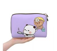 QIOEURYU Bolsas de viaje panda bear bubu y mujer bolsas de cosméticos maquillaje bolsa de aseo almacenamiento de artículos de higiene caja de dopp regalos de ocio para las vacaciones al aire libre