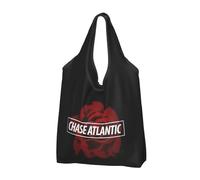 QIOEURYU Bolso de mano Retro Chase Atlantic Rose Bolso de compras portátil Bolso de compras de gran capacidad Comestibles Bolso de hombro Ocio al aire libre Regalos de vacaciones