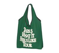 QIOEURYU Bolso de mano Retro Esto es lo que se siente Tour Bolsas de compras portátiles Bolsa de compras Bolsa de compras Comestibles Bolso de hombro Ocio Regalos de vacaciones