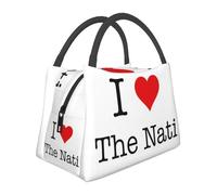 QIOEURYU Bolso de mano Retro I Love The Nati (Cincinnati USA) Lunch Bags Aislado Picnic Cooler Thermal Bag para mujer Chica Viaje Ocio Regalos de vacaciones al aire libre
