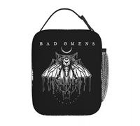 QIOEURYU Bolso de mano Retro Moth Bad Omens Producto Bolsas de almuerzo aisladas para banda de rock de viaje Almacenamiento de cajas de alimentos Enfriador térmico portátil Ocio Regalos de vacaciones