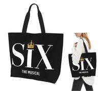 QIOEURYU Bolsos de Mano de Hombro Bolso de hombro de gran capacidad Six The Musical Shopping Canvas Bolso de supermercado para mujeres Loisirs Confort Regalos de vacaciones
