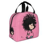 QIOEURYU Bolsos de Mano de Hombro Mafalda con camisón Quino Argentina Dibujos animados Aislado Almuerzo Térmico Reutilizable Lonchera Comida Sc Loisirs Confort Regalos de vacaciones