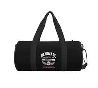 QIOEURYU Bolsos de viaje Bolsos de mano Renovar Nunca digas morir Retro Fitness Cylinder Bolso de hombro Mujer Bolso de equipaje grande Bolso de equipaje Gimnasio Ocio Al aire libre