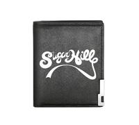 QIOEURYU Cartera de hombre Sugar Hill Records diseño icónico Negocio Hombre casual Elegante Sencillo Práctico Estampado Gráfico