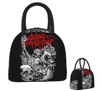QIOEURYU Diseño de decapitación de ganado Bolsas de Almuerzo Unisex Caja Bento aislada impermeable Bolsas de Picnic Bolsa de refrigeración para Mujer Niños Viaje clásico Vintage