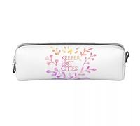 QIOEURYU Estuches de lápices Guardián de las ciudades perdidas Acuarela Bookish Pen Bags Caja de bolígrafos para niños y niñas Papelería Bolsa de lápices Bolsa de cosméticos Regalos de vacacioness