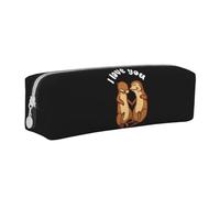 QIOEURYU Estuches para lápices I Love You Like No Otter Large Storage Pen Bags Pen Box For Boys Girls Student Stationery Pencil Pouch Cosmetic bag Holiday Gifts Durable