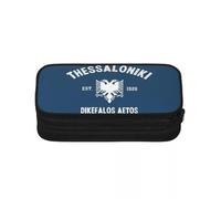 QIOEURYU Estuches para lápices Paok Thessaloniki Ultras Hooligans para estudiantes Caja de lápices escolar Bolsa de lápices de gran capacidad Porta bolígrafos Regalos de vacaciones