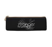 QIOEURYU Estuches para lápices Stronger Than Yesterday Porta bolígrafos Almacenamiento de suministros de papelería Caja de bolígrafos de almacenamiento grande Bolsa de lápices para regalos navideños