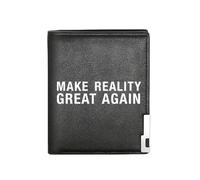 QIOEURYU La cartera de hombre vuelve a hacer que la realidad vuelva a ser grande: Business Hombre casual elegante Sencillo práctico estampado con estilo gráficos creativos