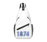 QIOEURYU Mochila Bandera Mapa Sonríe Con Amor Pecho Hombres Sling Crossbody Chest Viaje Senderismo Daypack Bolso de Hombro Regalos de Vacaciones