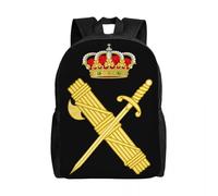 QIOEURYU Mochila Emblema Personalizado De La Guardia Civil Española Para Mujeres Hombres Resistente Al Agua Escuela Universitaria Escudo De Armas Español Ocio Al Aire Libre Regalos De Vacaciones