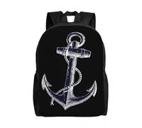 QIOEURYU Mochila personalizada para hombres y mujeres Mochila para estudiantes universitarios de 15 pulgadas Mochila para portátil Sailor Adventure Bags Ocio al aire libre Regalos de vacaciones