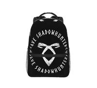 QIOEURYU Mochila Símbolo Angélico Cazadores de Sombras Mochila de Gran Capacidad Mochila Escolar Bolsos de Hombro para Hombres Mujeres Ocio al Aire Libre Regalos de Vacaciones