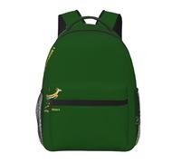 QIOEURYU Mochilas Bolsa de viaje para hombres mujeres niñas estudiantes Springbok con bandera SA Corazón Cómodo Personalizar Casual Ocio Vacaciones al aire libre G