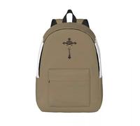 QIOEURYU Mochilas Cruz de San Benito, protección de San Benito, sencillo y elegante lienzo para ocio y regalos para niños y niñas