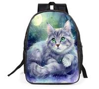 QIOEURYU Mochilas Cute Kitten para estudiantes de primaria en los grados 1-3 Casual Mínimamente diseñado para niñas Ocio al aire libre Regalos de vacaciones