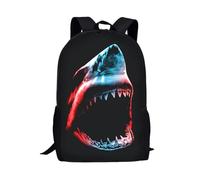 QIOEURYU Mochilas escolares para adolescentes Niñas Niños Lindo Tiburón 3D Imprimir Niños Mochila Primaria Mochilas escolares Ocio al aire libre Regalos de vacaciones