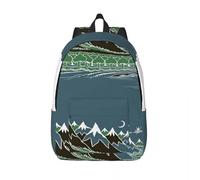 QIOEURYU Mochilas Midnight Mountain Path In The Style Tolkien Lona simple y elegante Ocio para estudiantes Regalos de vacaciones al aire libre