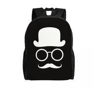 QIOEURYU Mochilas Mochila Básica Clásica para Bigote Amo a Mis Hombres Mujeres para la Escuela Universitaria Bolsos de Pelo Facial de Dibujos Animados Ocio al Aire Libre Regalos de Vacaciones