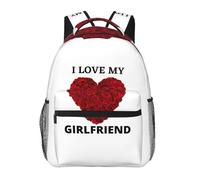 QIOEURYU Mochilas Ocio al aire libre Amo a mi novia Niños Niñas Mochila Niños Mochila Mochila de viaje de dibujos animados Mochila de hombro Regalos de vacaciones de gran capacidad