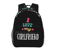 QIOEURYU Paquetes de viaje Me encantan Las mochilas de mi novia Mochilas Chicas Mochilas de niños Mochilas escolares Portátil de dibujos animados Mochila de hombro Regalos de gran capacidad