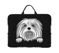 QIOEURYU Paquetes de viaje: Punk algodón perro que espia Bolsa para portátil Bolsa de ordenador para ordenadores viajes de negocios 14 pulgadas Estuche grande resistente al agua Regalos