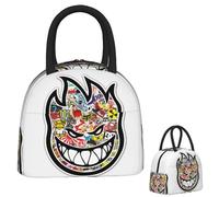 QIOEURYU Skate Spitfire Bolsas de Almuerzo Unisex Caja Bento aislada portátil a prueba de fugas Bolsa de Picnic nevera para Mujer Chica clásica Vintage