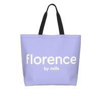 QIOEURYU Tote Bolsos de Hombro de Lienzo Bolsa de compras de reciclaje Florence By Mills para mujer Bolsas de compras duraderas para comestibles Loisirs Confort Regalos de vacaciones