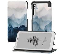 QIOFEARTH Funda para Onyx BOOX Palma de 15.6 cm, Piel sintética Ligera, Resistente al Agua, Funda Protectora Plegable - Montaña brumosa