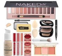 QIONG - Juego de maquillaje todo en uno para mujer, juego completo de cosméticos básicos para principiantes y profesionales, maquillaje de ojos
