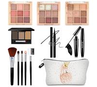 QIONG - Kit de maquillaje todo en uno para mujer, kit completo, kit cosmético básico para principiantes y profesionales, maquillaje de ojos