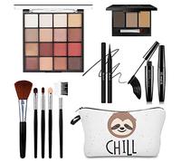 QIONG - Kit de maquillaje todo en uno para mujer, kit completo, kit cosmético básico para principiantes y profesionales, maquillaje de ojos