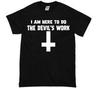 QIONG YANG I Am Here To Do The Devil'S Work Devils Rejects T Shirt T-Shirt Black M
