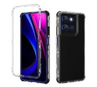 QiongniAN 3-in-1 Drop-Proof and Shock-Absorbing Compatible con Motorola Moto G56 5G XT2529-2 XT2529-1 Funda para teléfono Black