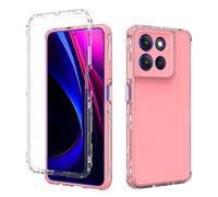 QiongniAN 3-in-1 Drop-Proof and Shock-Absorbing Compatible con Motorola Moto G56 5G XT2529-2 XT2529-1 Funda para teléfono Pink