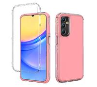 QiongniAN 3-in-1 Funda Protectora anticaídas Compatible con Samsung Galaxy S25 FE 5G SM-S731B Funda para teléfono Pink