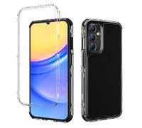 QiongniAN 3-in-1 Funda Protectora anticaídas Compatible con Samsung Galaxy S25 FE 5G SM-S731B Funda para teléfono Black