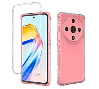 QiongniAN Compatible con Honor Magic6 Lite Carcasa Case,3-in-1 Funda Protectora anticaídas Compatible con Honor X9b ALI-NX1/ X50 5G ALI-AN00 Funda para teléfono Pink