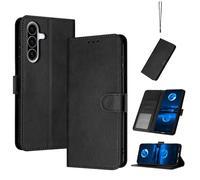 QiongniAN Compatible con Samsung Galaxy A36 5G Funda Carcasa,Compatible con Samsung Galaxy A36 5G SM-A366E SM-A366E/DS SM-A366B SM-A366B/DS SM-A366U1 Funda Estuche de Cuero Funda Black