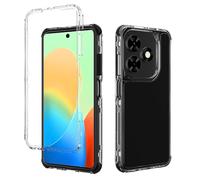 QiongniAN Compatible con Tecno Spark GO 2024 Carcasa Case,3-in-1 Funda Protectora anticaídas Compatible con Tecno Spark 20 20C KJ5 KJ5n BG7n BG7 Funda para teléfono Black
